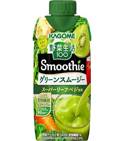 Amazon.co.jp: カゴメ 野菜生活100 Smoothie(スムージー) グリーン
